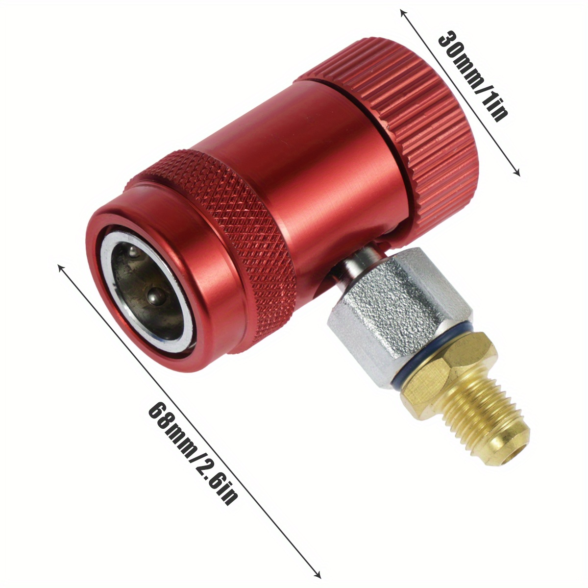 R1234YF Quick Couplers Kit, R1234YF to R134A Conversion Kit, High/Low Side  Quick Coupler Adapter, R1234YF Quick Couplers Adapters & AC Hose Fitting  Connectors for R1234YF AC Refrigerant Charging-2PCS : : Electronics
