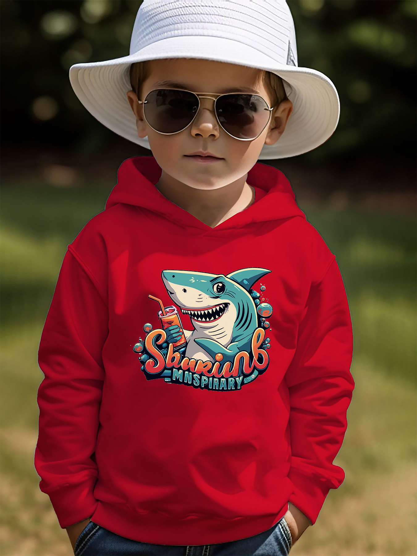 Boys shark online hoodie