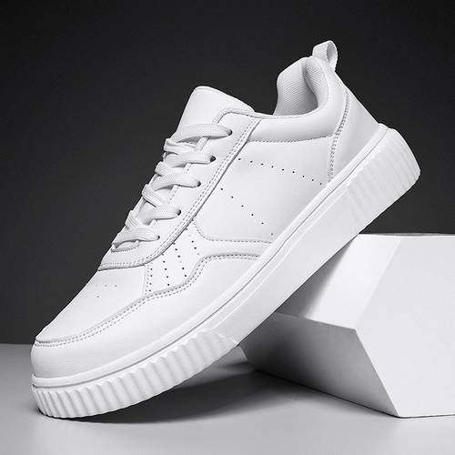 solid color mens low top skate shoes for outdoor walking non slip comfy outdoor sneakers for