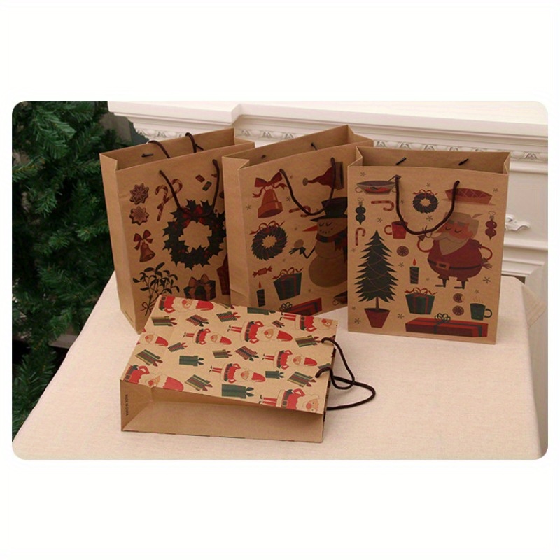 12pcs Bolsas Regalo Navidad Bolsos Impresos Hermosamente - Temu