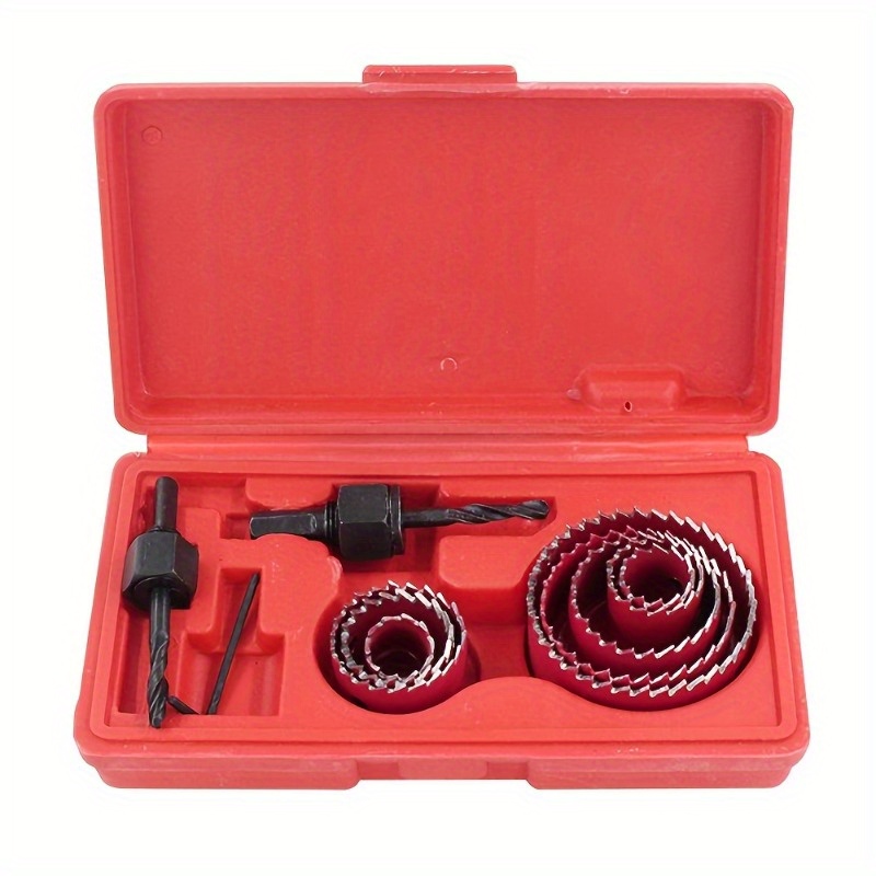 Hole Saw Cutting Set Kit Tools Wood Metal Alloys Circular - Temu