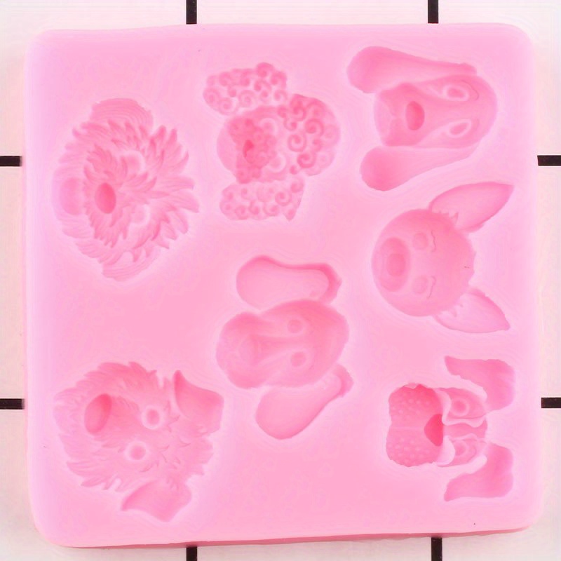 1ta chiroyli silikon qolip, cupcake ustki qismi, fondant tortni bezash uchun asboblar, sovun, rezin, loy qolip, shokolad, gumpaste qolip, tafsilotlar 3