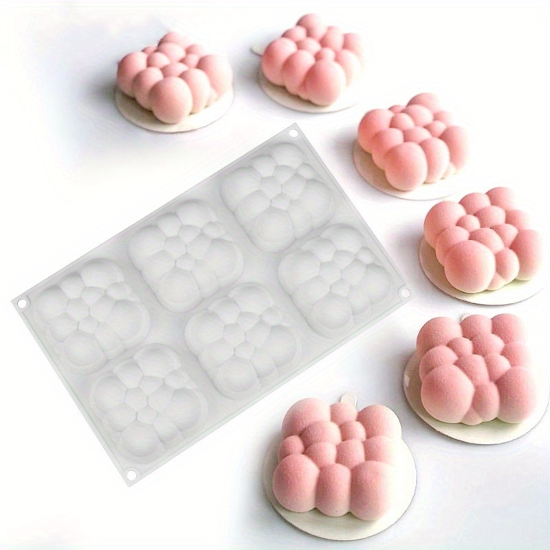 3d Cloud Shape Silicone Mold Diy Cloud Resin Cake Food Jelly - Temu