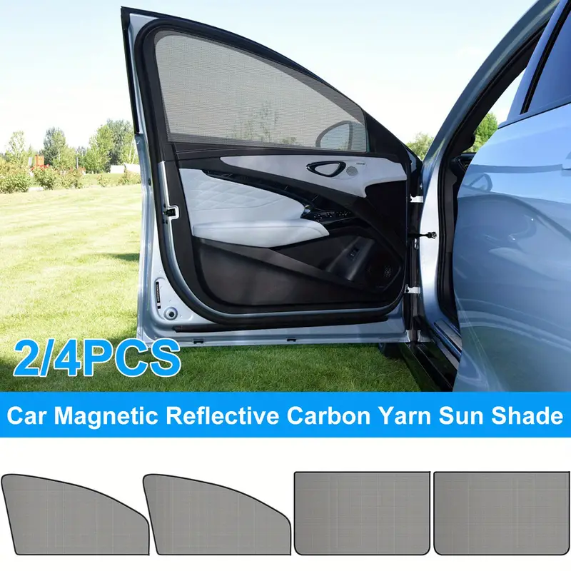 2/4 Stück Autofenster-Sonnenschutz Mit Magnet, UV-blockierende Magnetische  Fensterabdeckung, Sichtschutz, Atmungsaktiver Autofenster-Vorhang