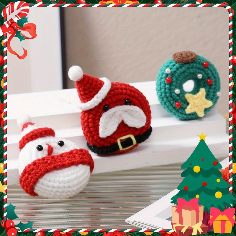 Christmas Gift Crochet Kit For Beginner Handmade Knitting - Temu