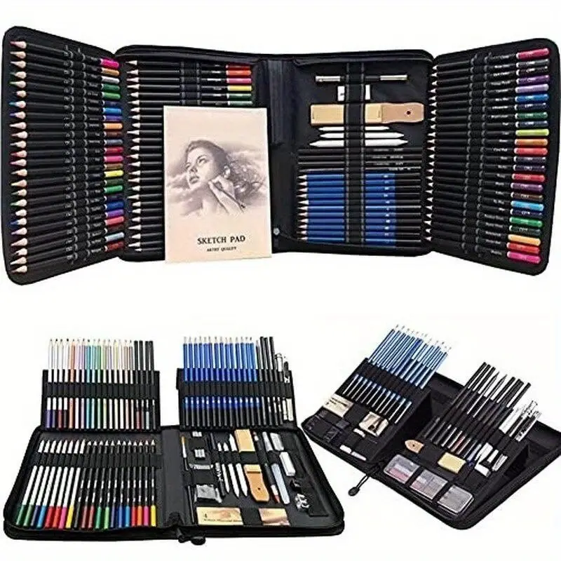 Color Pencil And Sketch Pencils Set For Drawing Art Tool Kit - Temu