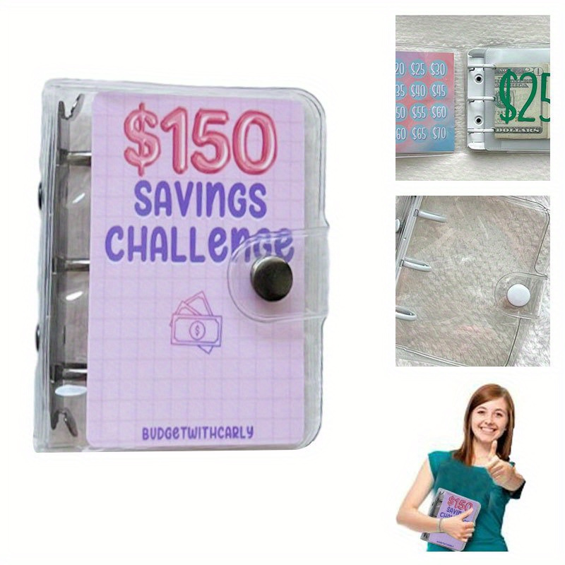 1000 Dollars Savings Challenge Dashboard Divider A6 Budget Binder Money  Savings Book Laminated Reusable TRACKER ONLY 