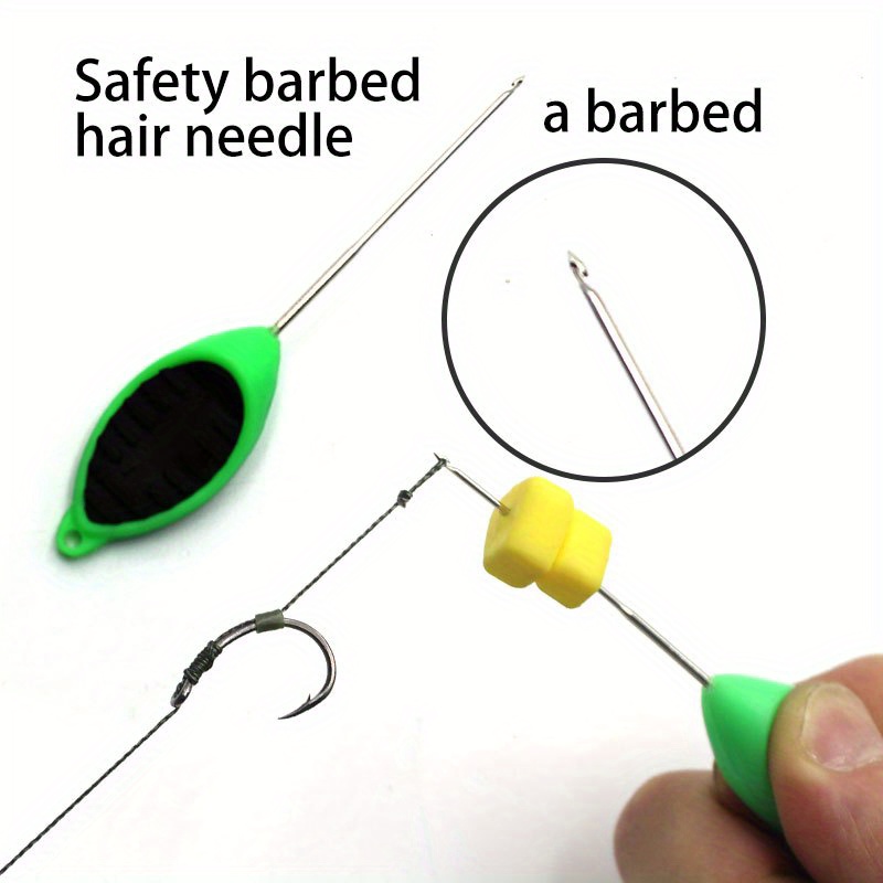 Carp Fishing Rigs Needle Safety Barbed Needle Fishing Bait - Temu