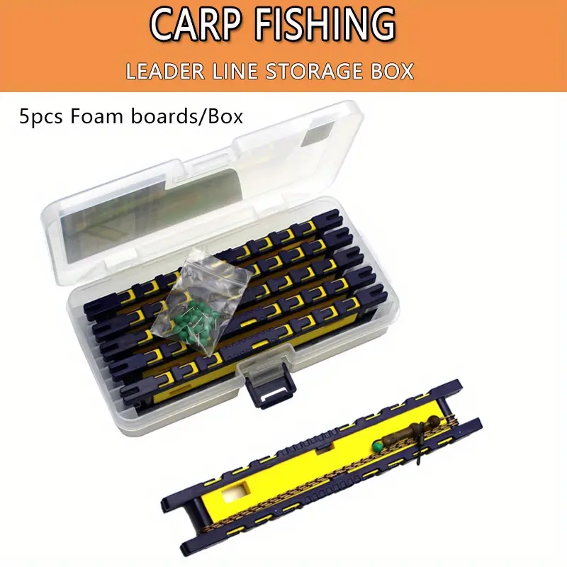 Carp Fishing Tackle Leader Line Storage Box Pins Carp - Temu