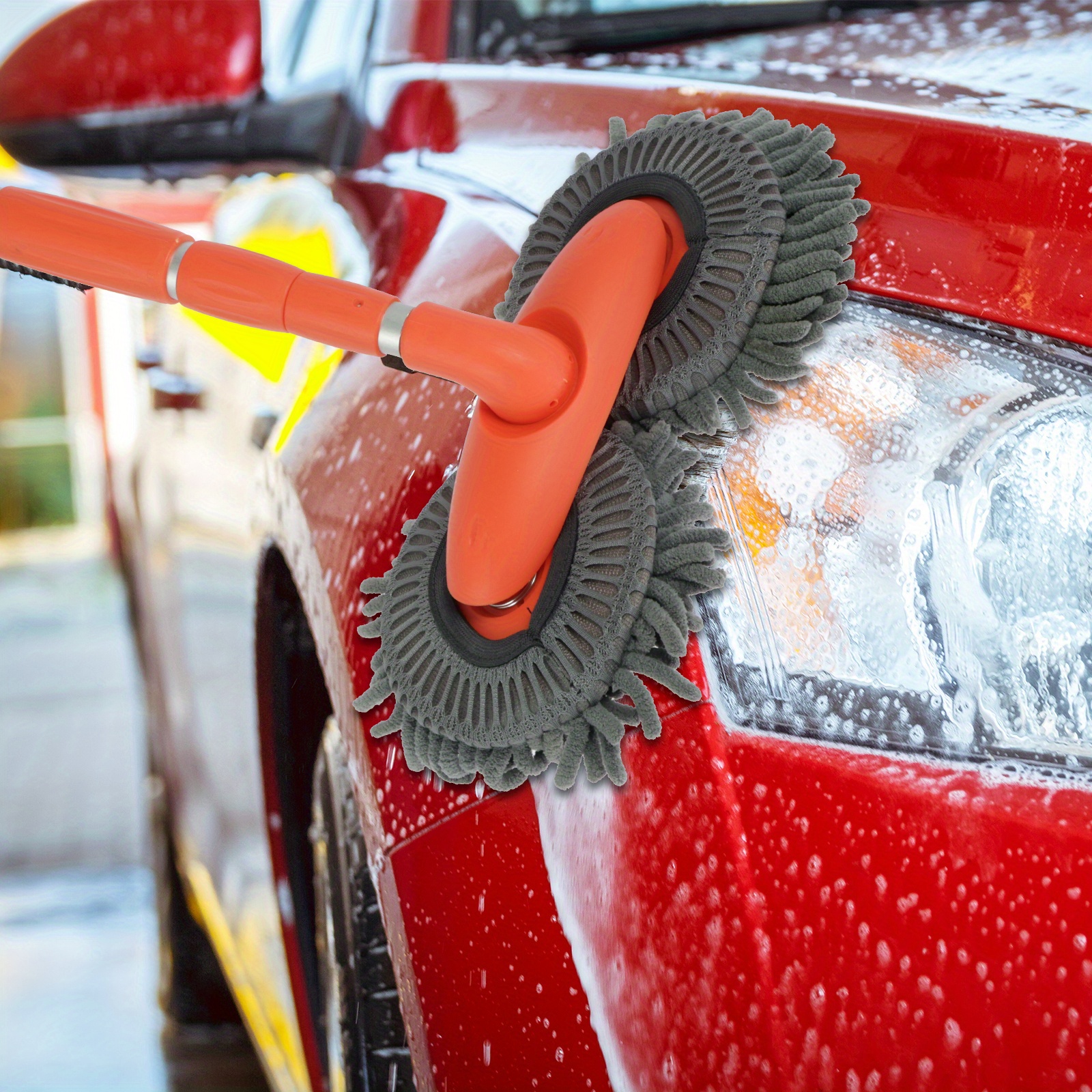 Car Body Car Wash Mop Brush Soft Bristle Car Wash Brush - Temu