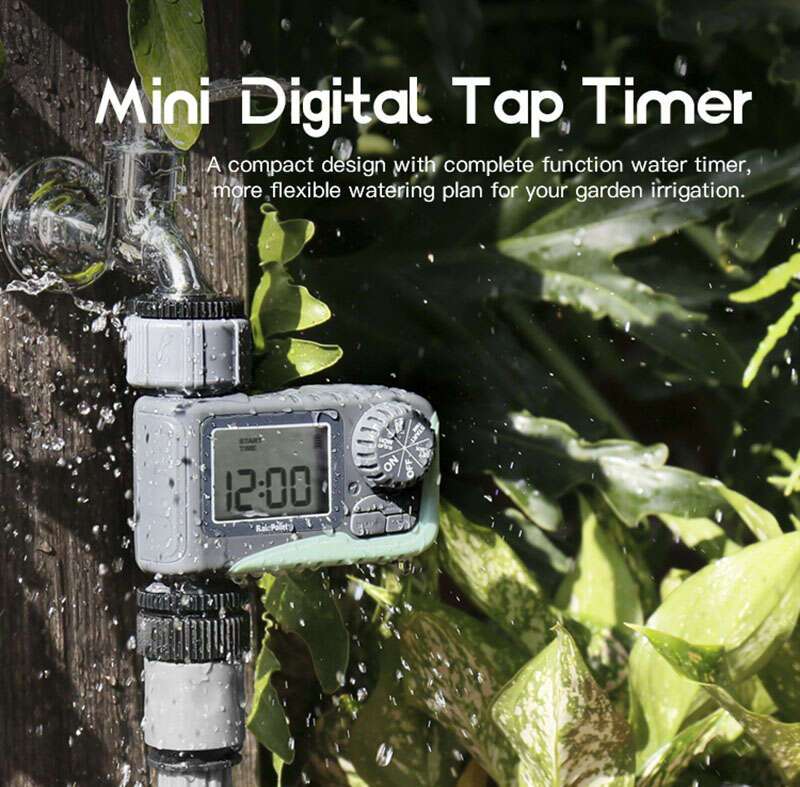 Minuterie numérique d'irrigation pour l'extérieur, écran LCD