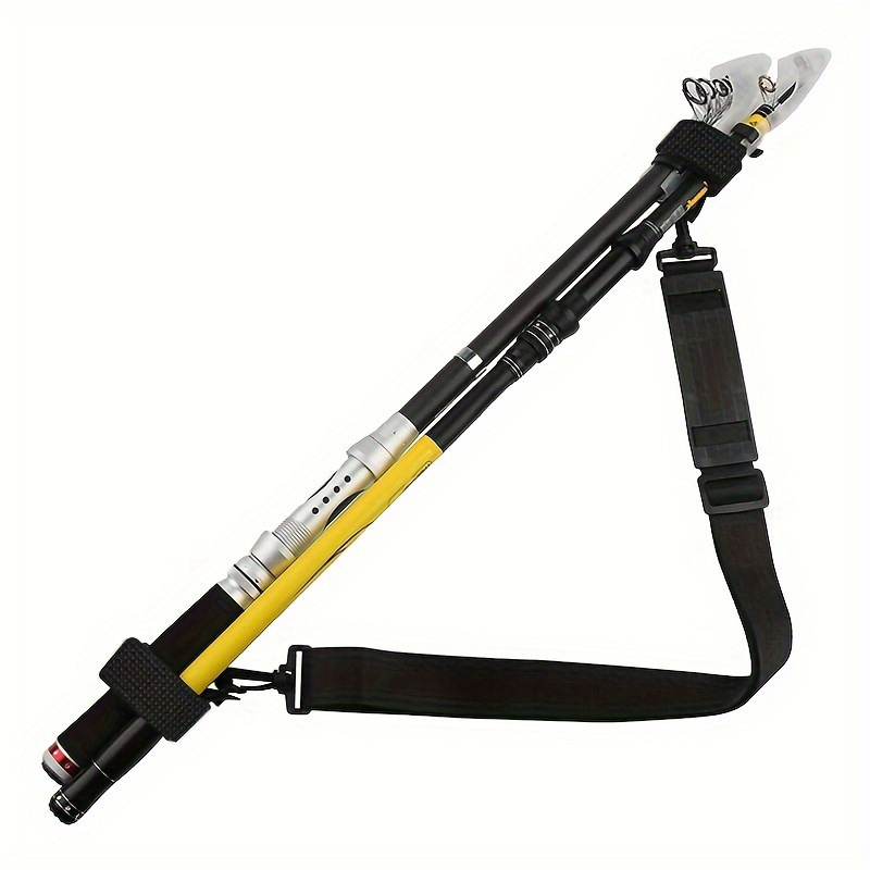 DONQL Fishing Rod Holder Belt, Durable Fishing Rod Carry Straps Adjustable  Length 30-54 Inch Fishing Poles Holder Strap Rod Shoulder Belt Travel