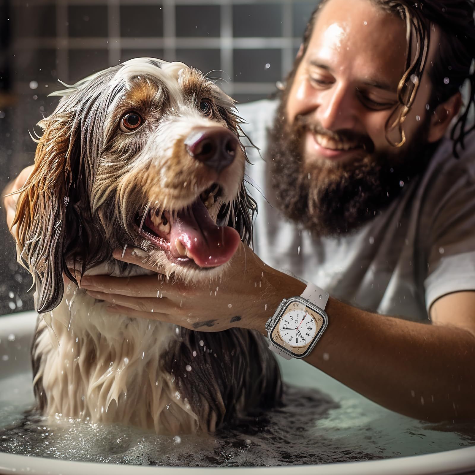 for Apple Watch Series 9/8/7/6/5/4/Series SE 2 45mm 41mm 44mm Screen Protector Case, [ Looks Like Ultra Protector Case ] Front and Rear Cover Protector Case for iWatch 45mm (Titanium for iWatch 45mm), Smartwatch Protection, Screen Guard, Minimalist Case, Sleek Design, Durable Case, Premium Material, Protective Cover, Smartwatch Accessory, Active Lifestyle, Tech Enthusiasts, Outdoor Activities, Highquality Protection, Titanium Feature, Protector to Protect The Key Source Both The Frame