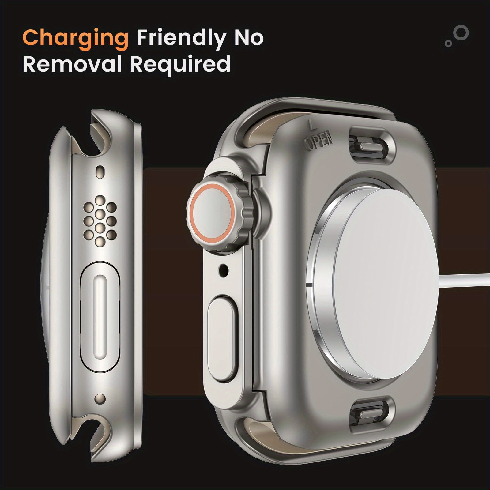 for Apple Watch Series 9/8/7/6/5/4/Series SE 2 45mm 41mm 44mm Screen Protector Case, [ Looks Like Ultra Protector Case ] Front and Rear Cover Protector Case for iWatch 45mm (Titanium for iWatch 45mm), Smartwatch Protection, Screen Guard, Minimalist Case, Sleek Design, Durable Case, Premium Material, Protective Cover, Smartwatch Accessory, Active Lifestyle, Tech Enthusiasts, Outdoor Activities, Highquality Protection, Titanium Feature, Protector to Protect The Key Source Both The Frame