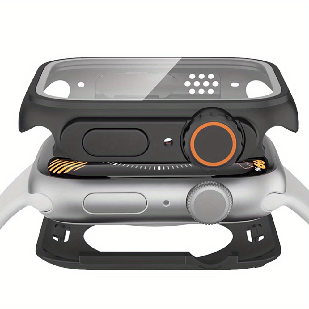 for Apple Watch Series 9/8/7/6/5/4/Series SE 2 45mm 41mm 44mm Screen Protector Case, [ Looks Like Ultra Protector Case ] Front and Rear Cover Protector Case for iWatch 45mm (Titanium for iWatch 45mm), Smartwatch Protection, Screen Guard, Minimalist Case, Sleek Design, Durable Case, Premium Material, Protective Cover, Smartwatch Accessory, Active Lifestyle, Tech Enthusiasts, Outdoor Activities, Highquality Protection, Titanium Feature, Protector to Protect The Key Source Both The Frame