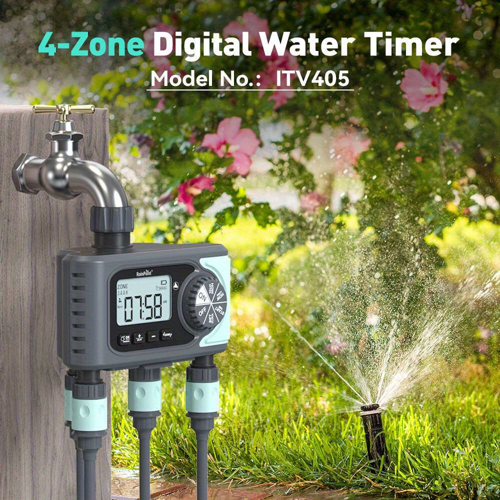 4 Zones Water Timer Garden Hose Timer Rain Delay Manual - Temu