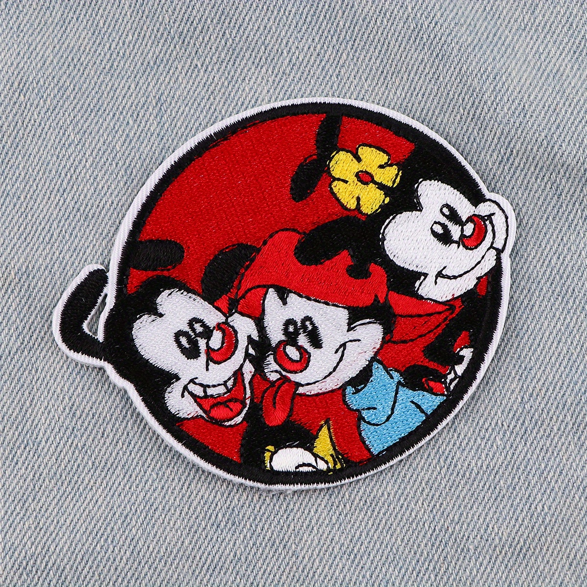 Iron Cartoon Black Cat Applique Embroidered Patches Anime - Temu