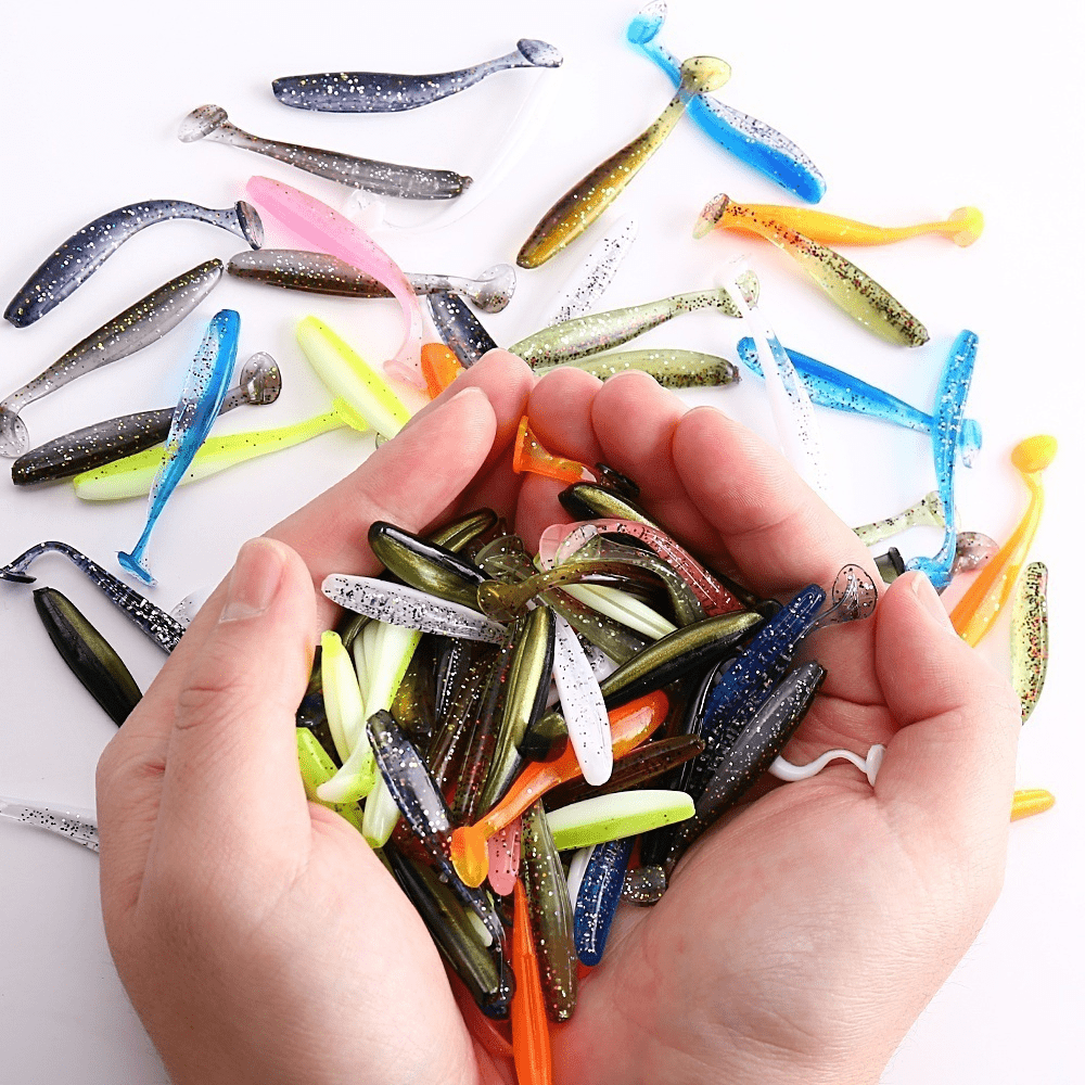 10pcs Paddle Tail Swimbaits Lures, Soft Plastic Fishing Lures Kit, Bass  Fishing Bait for Freshwater and Saltwater