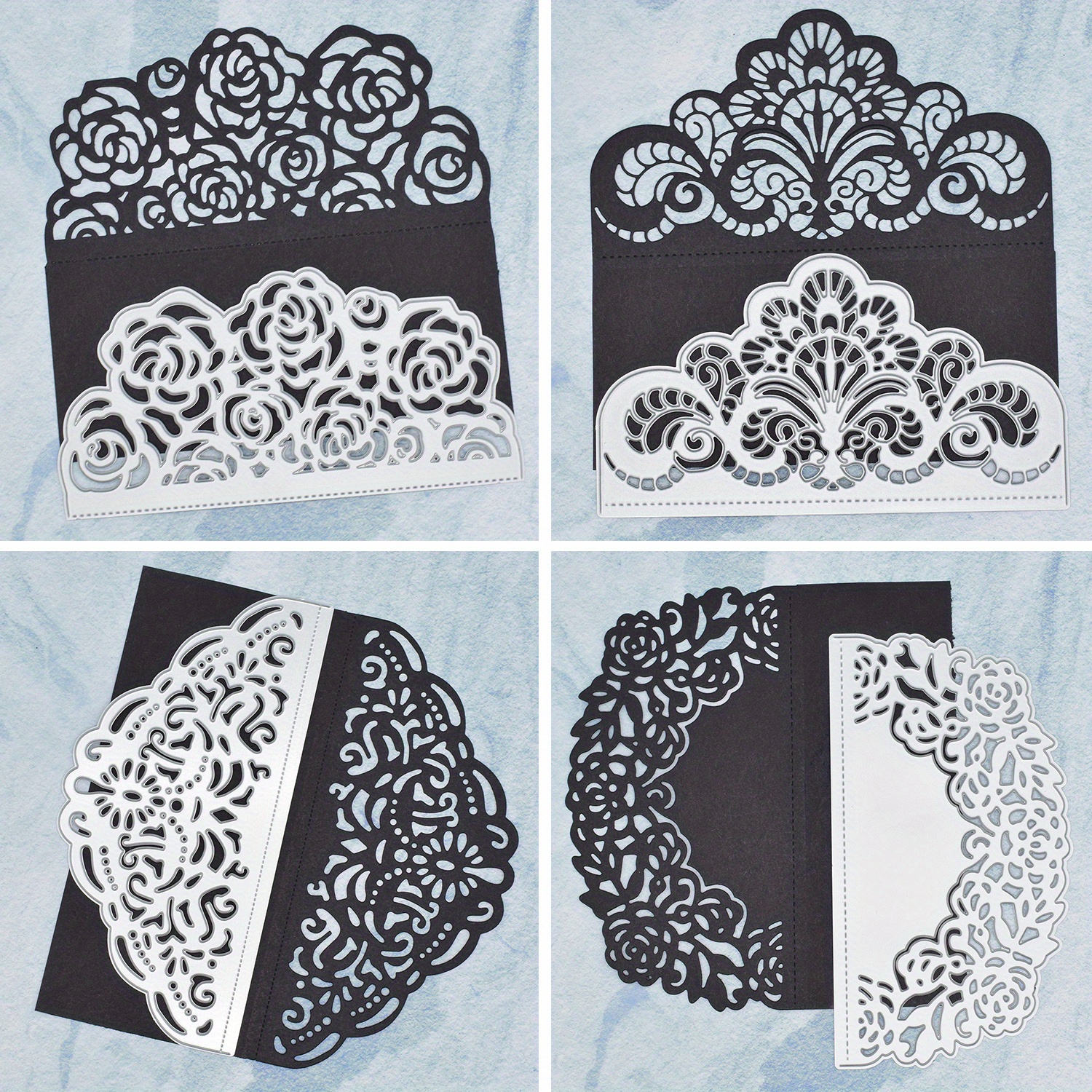 Lace Pattern Metal Cutting Dies Scrapbooking Card Edge Paper