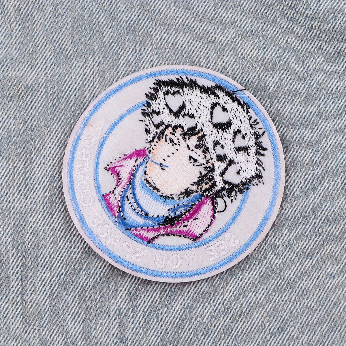Cartoon Embroidery Anime Patch For Men Iron On Patches For - Temu
