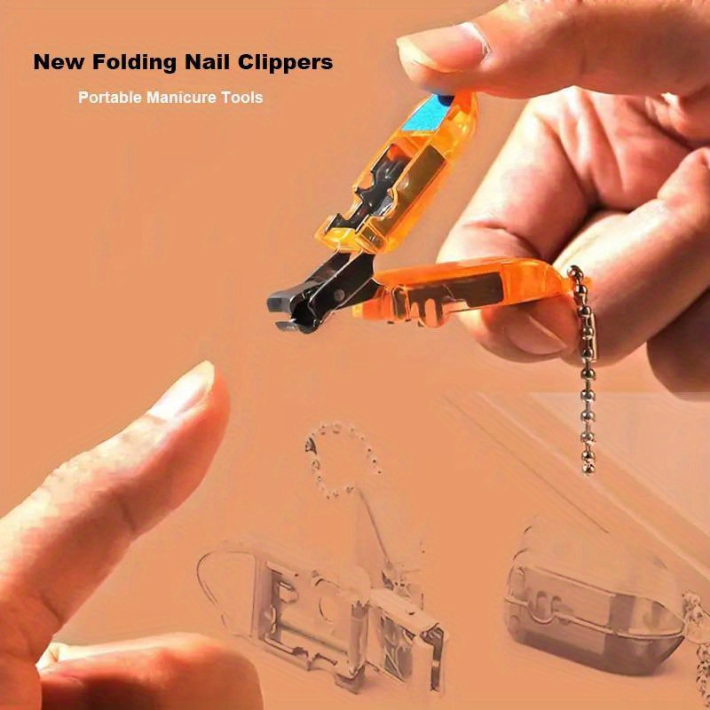 Folding store nail scissors