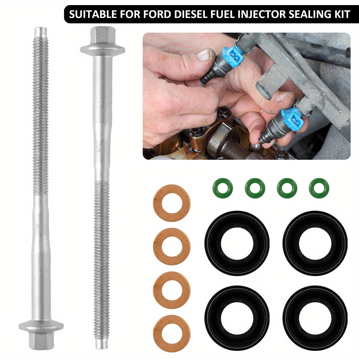 Kit joints injecteur pour Citroën Ford Peugeot 1.6 Hdi TdCi - Origine  Pièces Auto