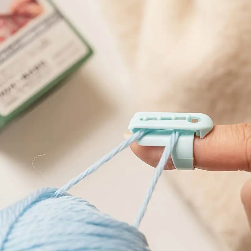 Durable Guide Finger Holder Knitting Thimble Yarn Knitting Thread