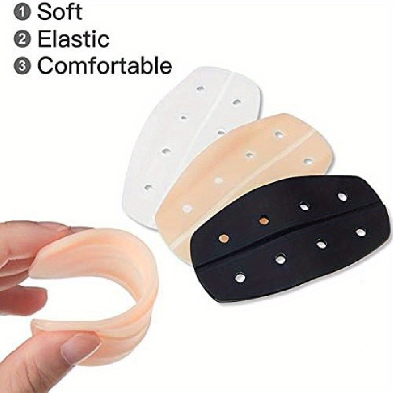 Shoulder Pads Non-slip Silicone Bra Pad Silicone Bra Strap Strap Soft  Cushions Holder Shoulder Protector, Breathable Style, Black