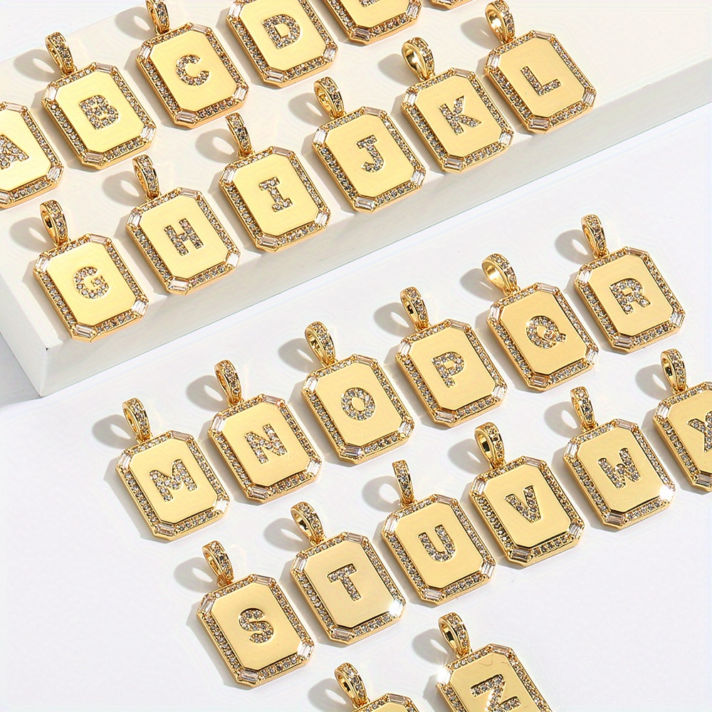 Abc Letter Charms Mini A z Alphabet Bracelet Necklace - Temu