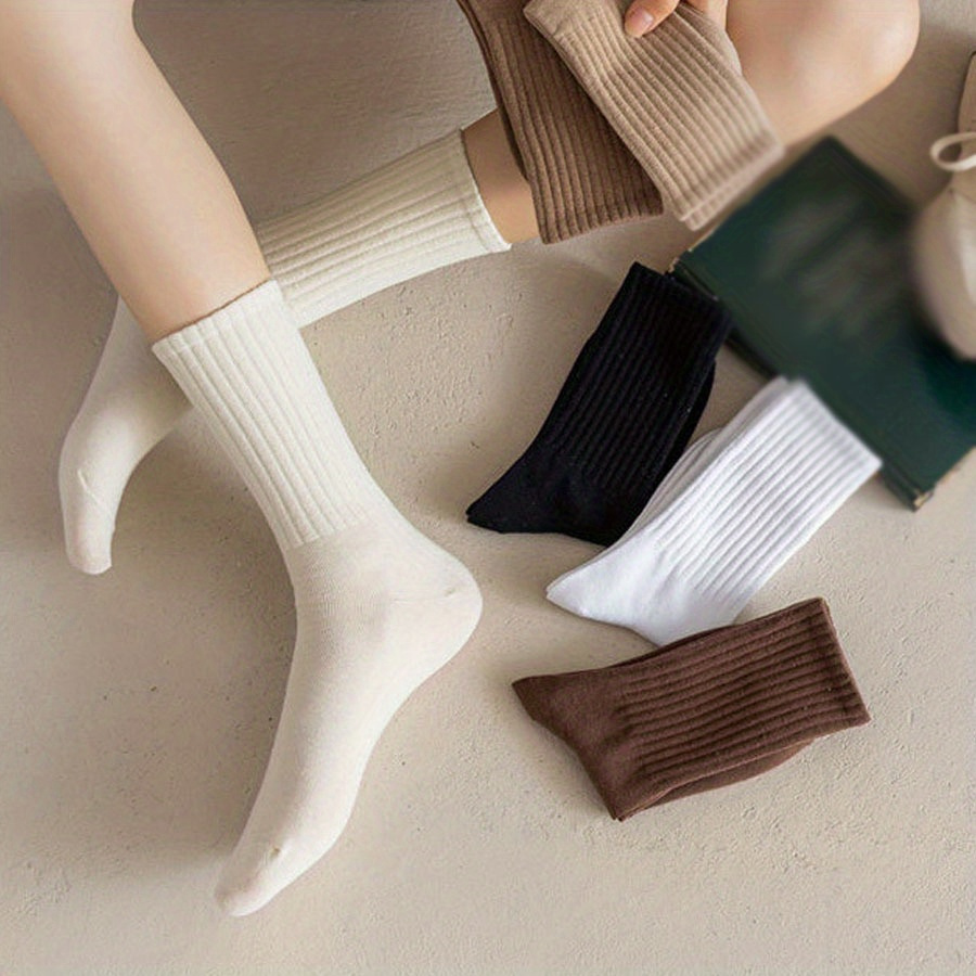 Cotton Socks Mid-calf length Compression Socks Breathable Casual
