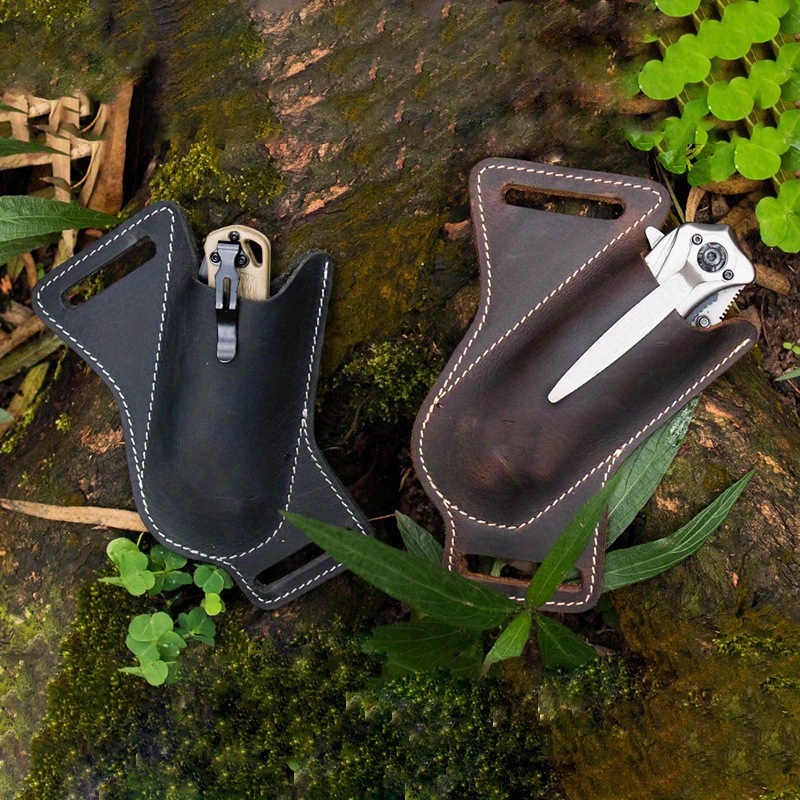 Leather Knife Sheaths Belt Folding Knife Belt Sheath Temu