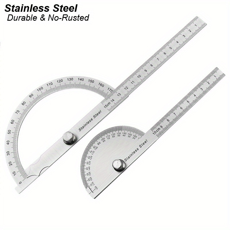 Metal Protractor Ruler Angle Meter for Woodworking Measurement