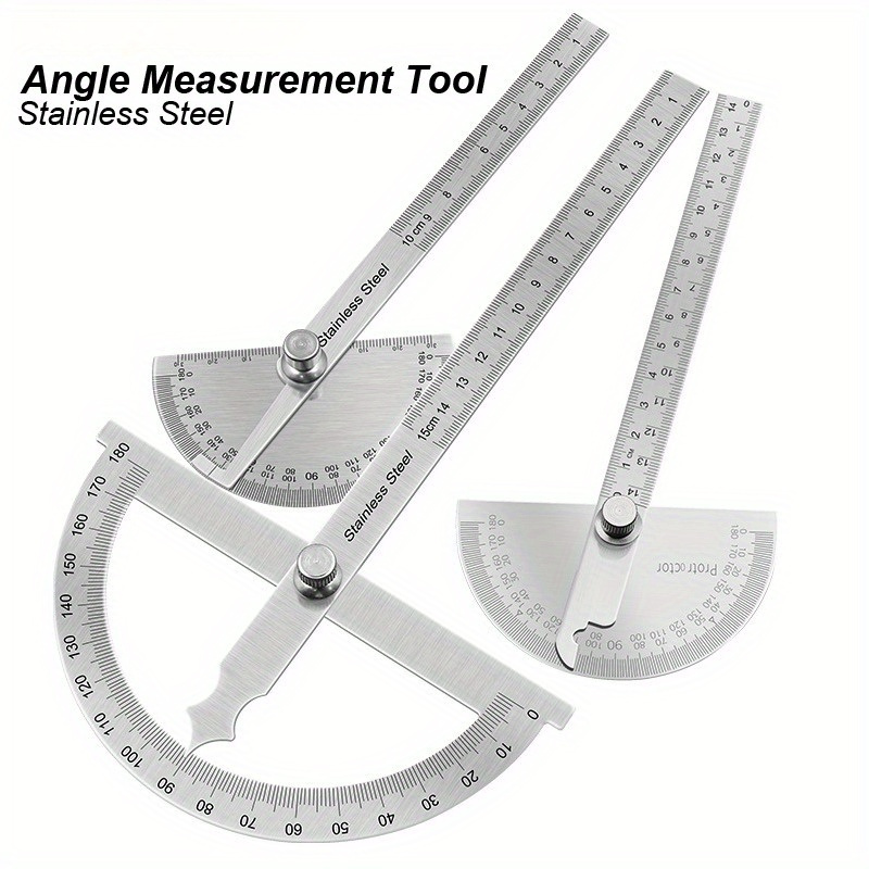 Measure Protractor Ruler Metal Finder 180 Degree - Temu United Kingdom