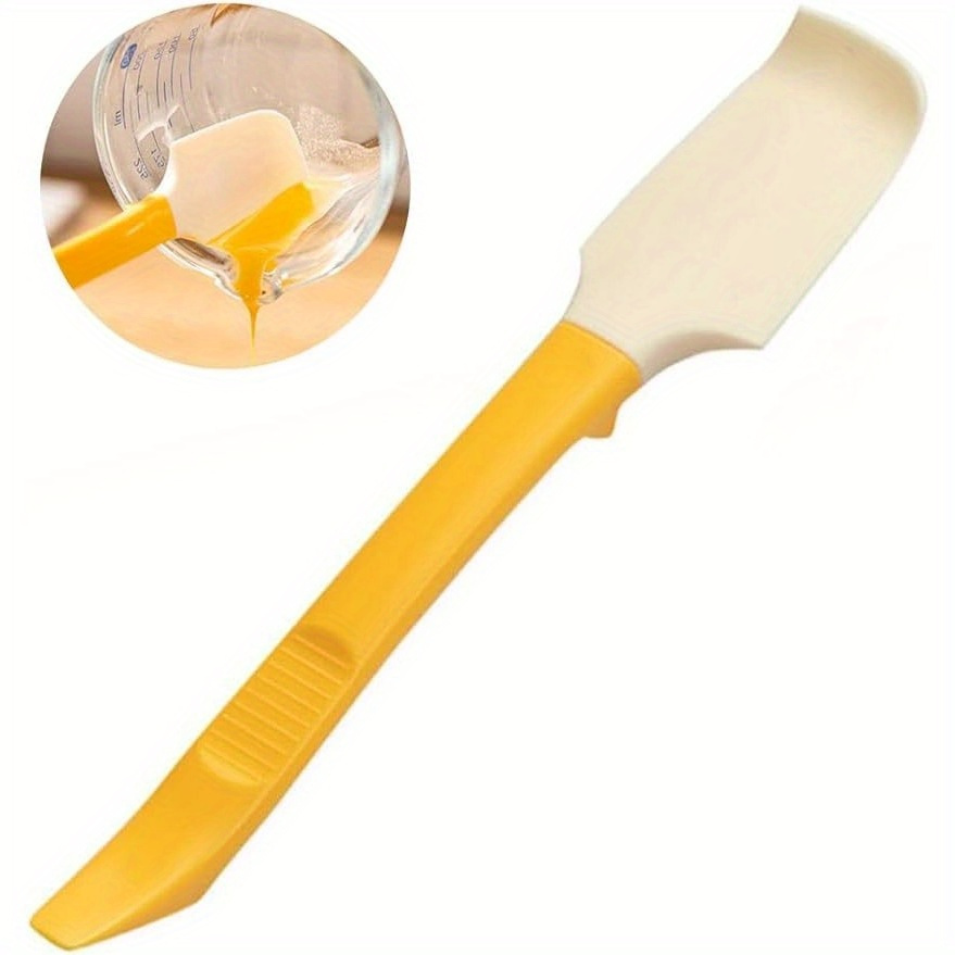 2-in-1 Silicone Spatula And Jar Scraper For Effortless Cooking, Baking, And  Mixing, Perfect For Frosting And Cleanup, Dishwasher Safe, Kitchen Gadgets,  Cheap Items - Temu