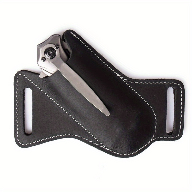 1pc Gaine De Couteau De Poche En PU/cuir Pour Ceinture Gaine