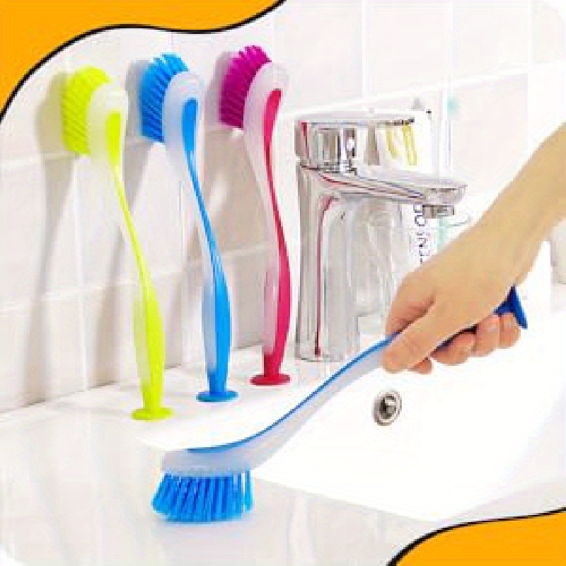 1pcs Dish Scrubber Brush, Bubble Up Dish Brushes, Durable Dishes Scrub Brush,  Round Vegetable Cleaning Pots Pans Sink Washing Kitchen Brush