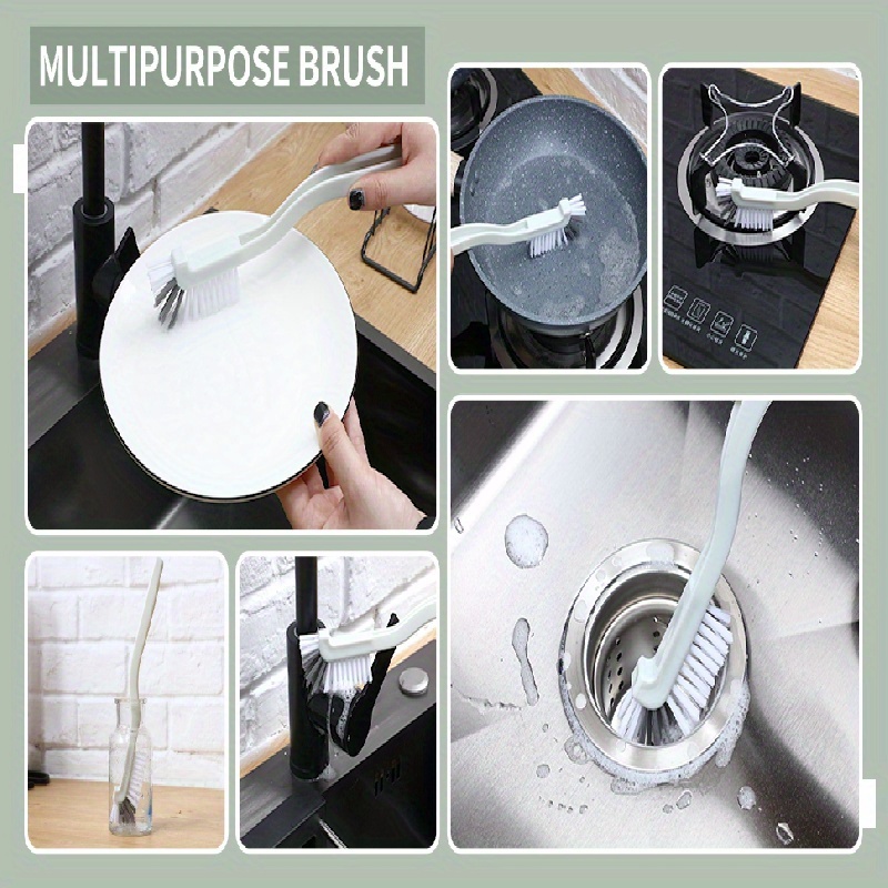 Long Handle Dishwashing Brush With Suction Cup for Kitchen - Temu