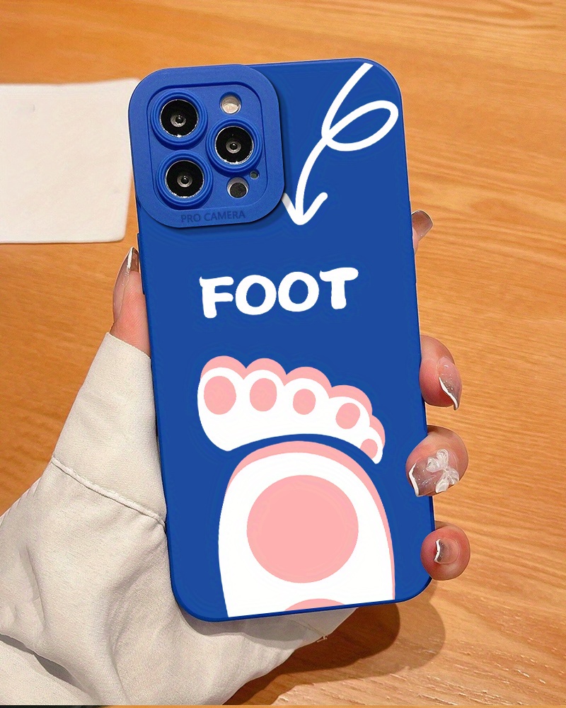 2pcs feet flower graphic silicone phone case 15 14 13 - Temu Mauritius