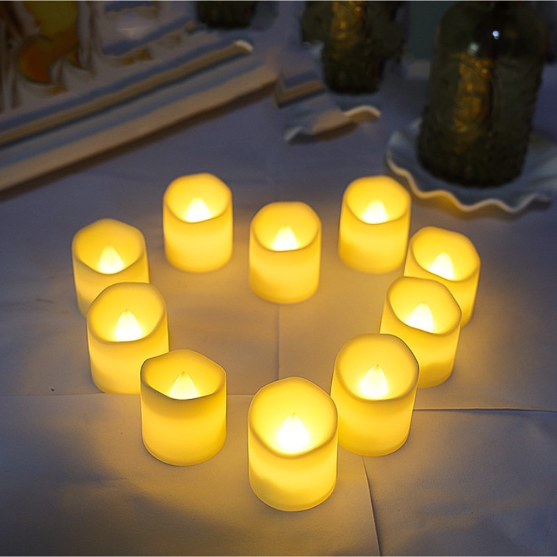 24 pezzi candele a lume di tè a LED candele finte - Temu Italy