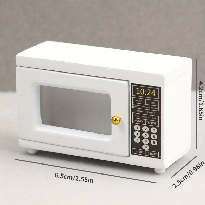 Miniature Dollhouse Kitchen Supplies Microwave Oven - Temu