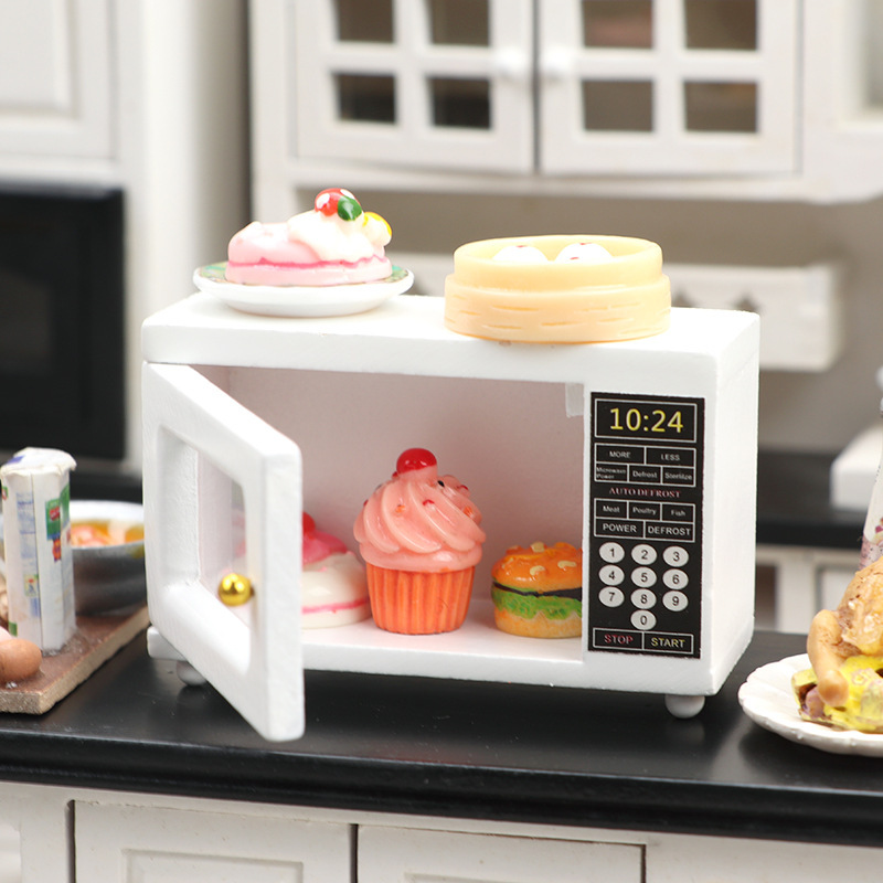 1:12 Doll House Simulation Mini Wooden Microwave Oven - Temu