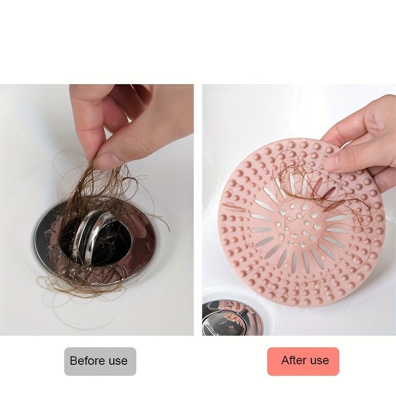 1pcs Bathroom Hair Catcher, Sundries Filter Net, Hair Filter, Easy To  Install And Clean, For Bathroom Bathtub And Kitchen, Bathroom Accessories ,  Bathroom Tools