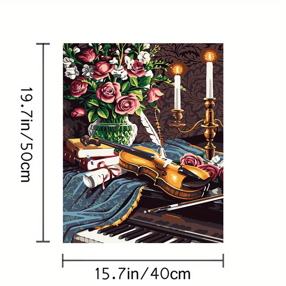 Paint By Number For Adults Canvas, Color By Numbers For Adults,Adults'  Paint-By-Number Kits For Room Decor,Ideal Gift 15.7*19.7inch,Without  Frameless