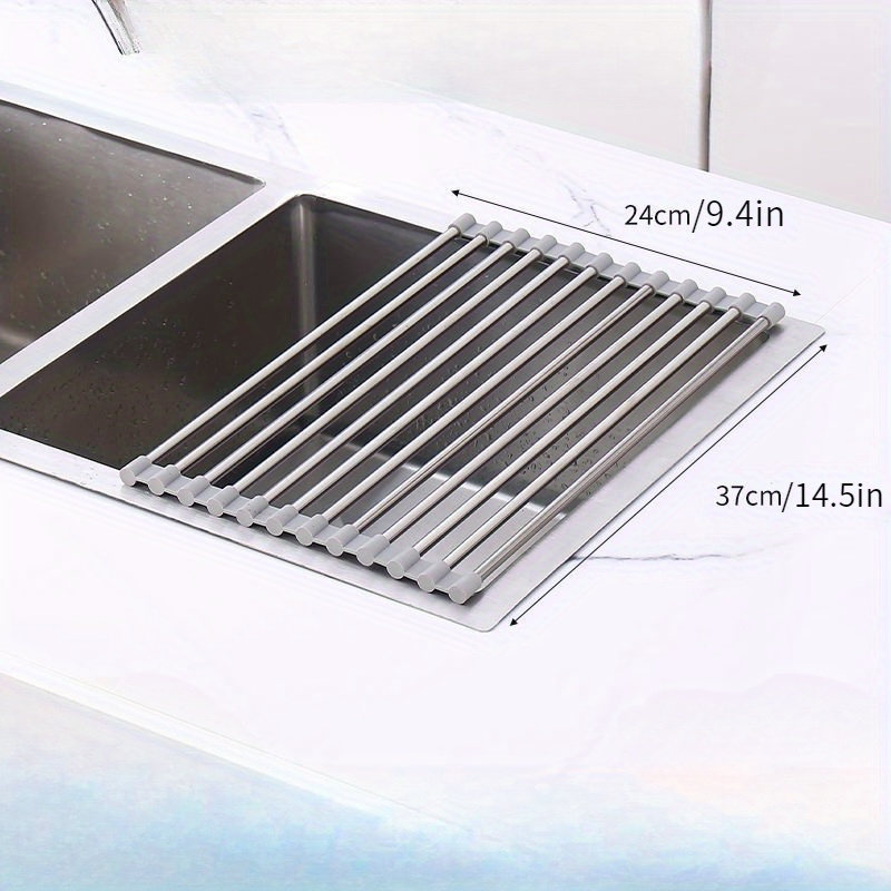 Stainless steel dish drain rack sink wash basin Kitchen sink