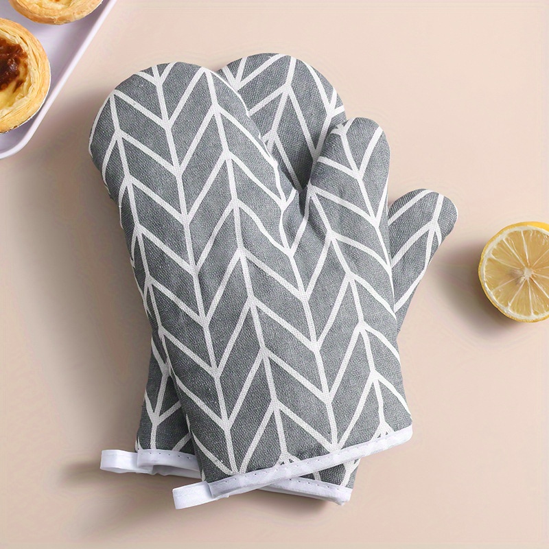 Oven Mitts Simple Style Heat Resistant Mitts Heat Insulation - Temu