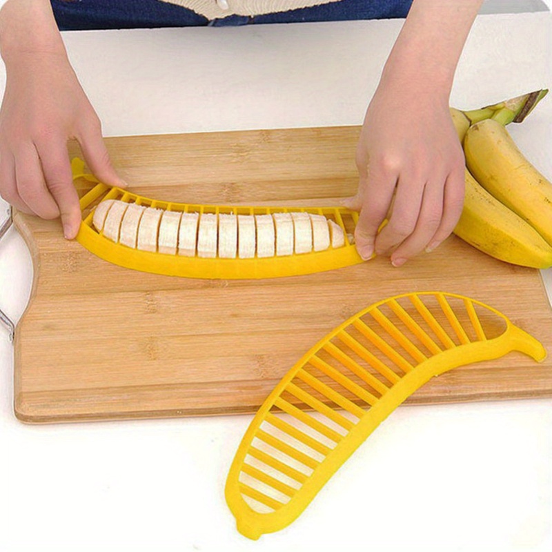 1Pc Creative Kitchen Gadgets PP Banana Divider Slicer Fruit Salad Slitter Banana  Slicer Kitchen Gadgets Accessories