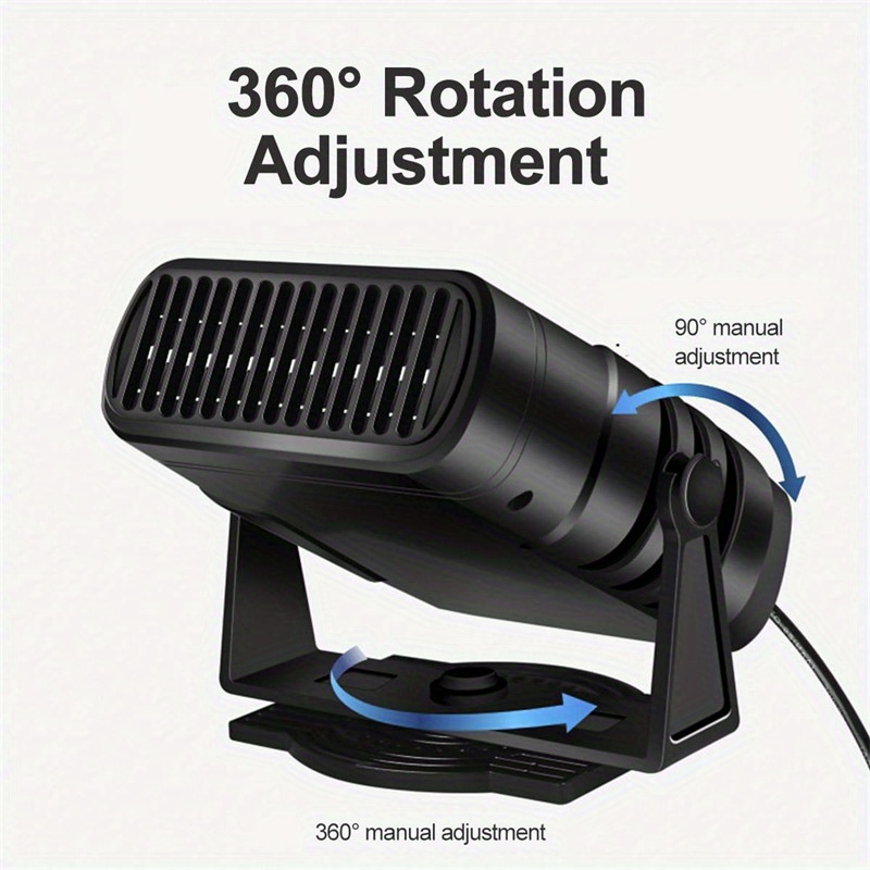 12/24V Car Heater 120W Car Electric Heater Fan 360 Rotating