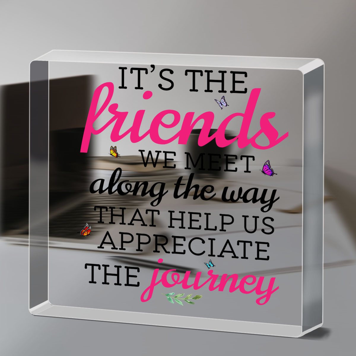 1pc Friend Gifts For Women, Birthday Gifts For Friends, Friendship Gifts  Desk Sign Keepsake For Home Office