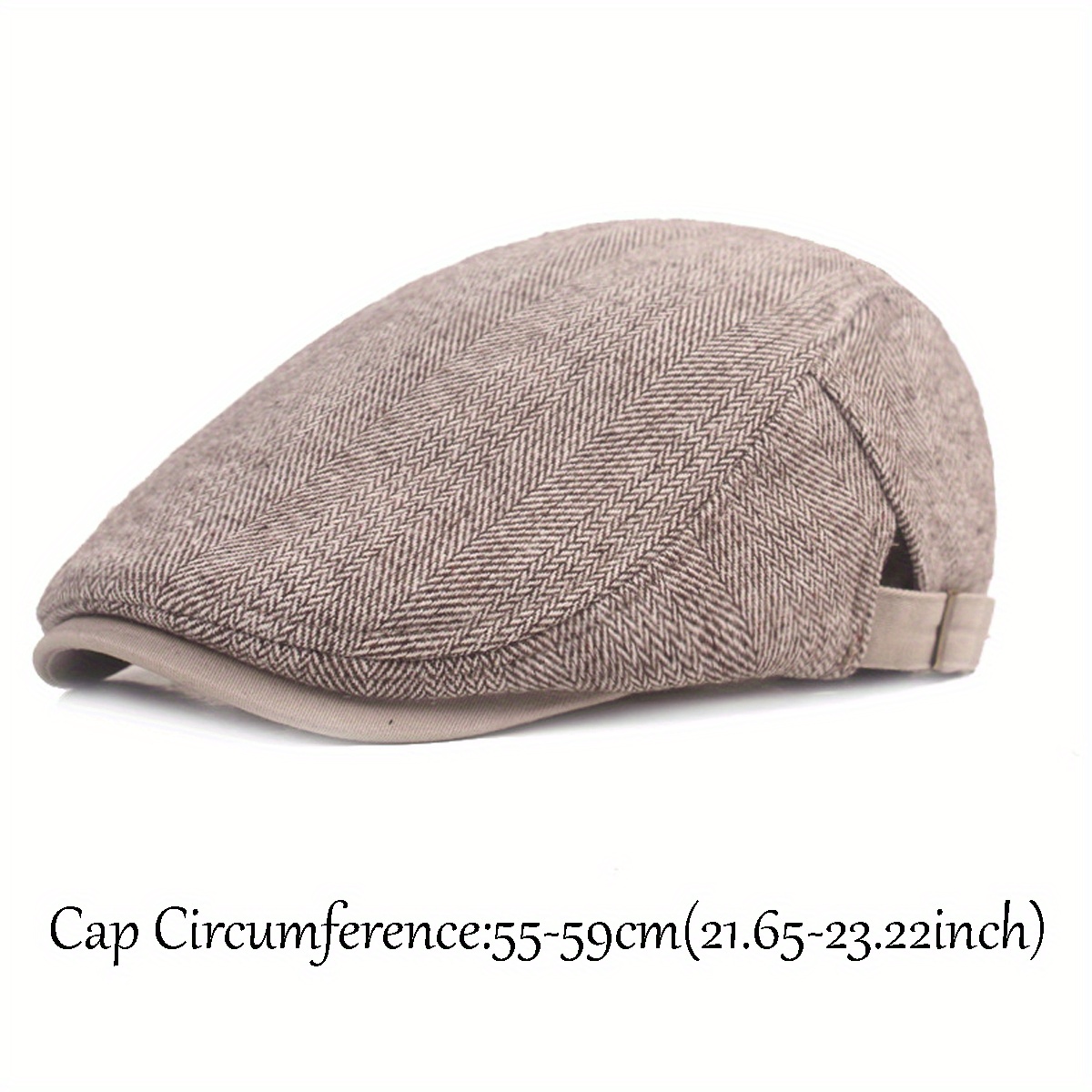 Mimigo Men Vintage Cap Men's Visor Woolen Newsboy Beret Classic Caps  Outdoor Casual Winter Cabbie Ivy Flat Hat