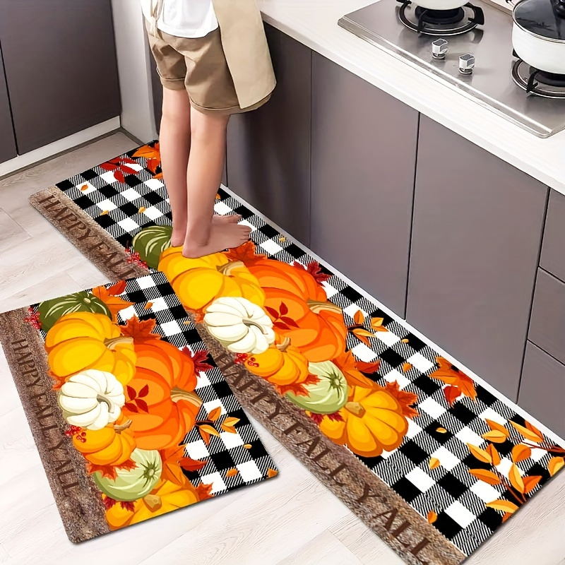 Tapetes de cocina para piso, ilustración de calavera de dibujos animados,  alfombras de cocina, organización de cocina, tapete de cocina antifatiga